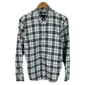 BF1410 Mens Banana Republic Ultra Soft UNTUCKED SLIM Fit Flannel Shirt M